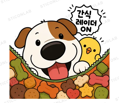 삐루와 댕댕이 | 강아지 일상 스티커
