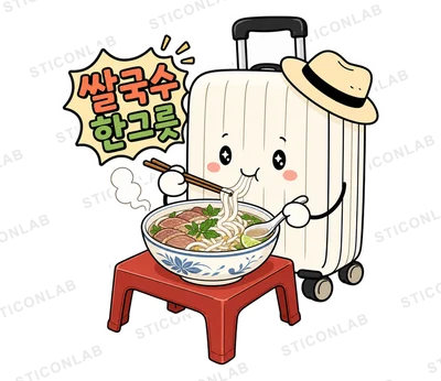 캐리의 베트남여행 | 감성 여행 스티커
