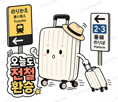 캐리의 일본여행 스티커
