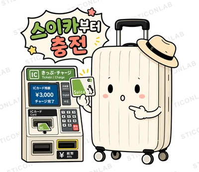 캐리의 일본여행 스티커