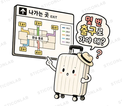 캐리의 일본여행 스티커