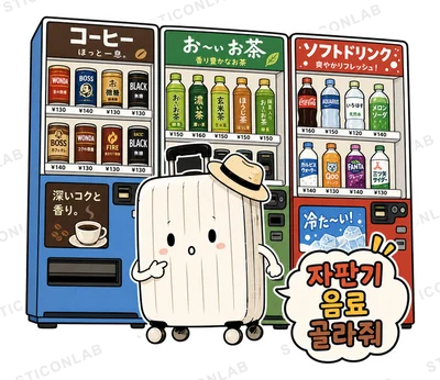 캐리의 일본여행 스티커